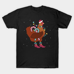 Ugly Christmas Chicken T-Shirt